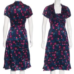 Marc Jacobs Floral 100% Silk Dress
